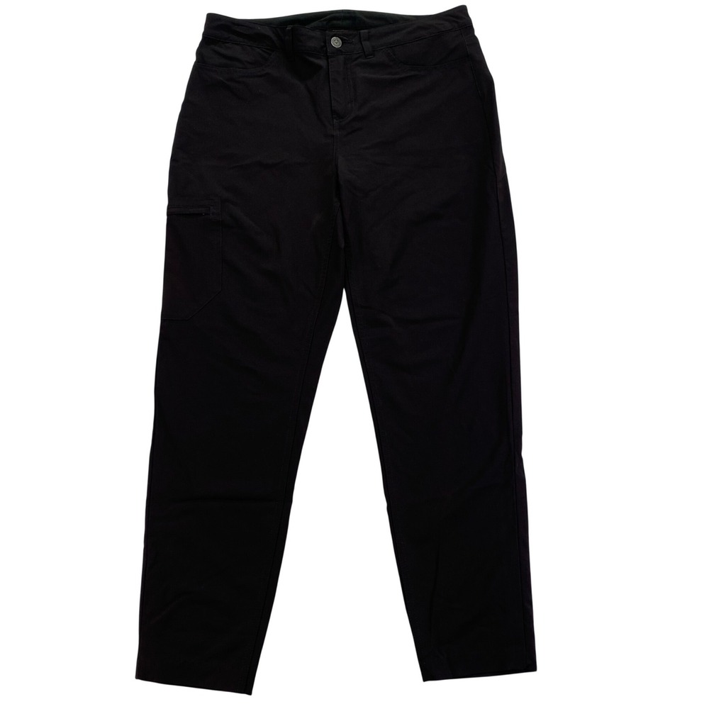 Patagonia Womens 10 Skyline Traveler Black Pants Nylon Hiking Outdoor 40 UPF